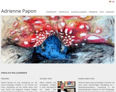 Webseite Adrienne Papon - Künstlerin